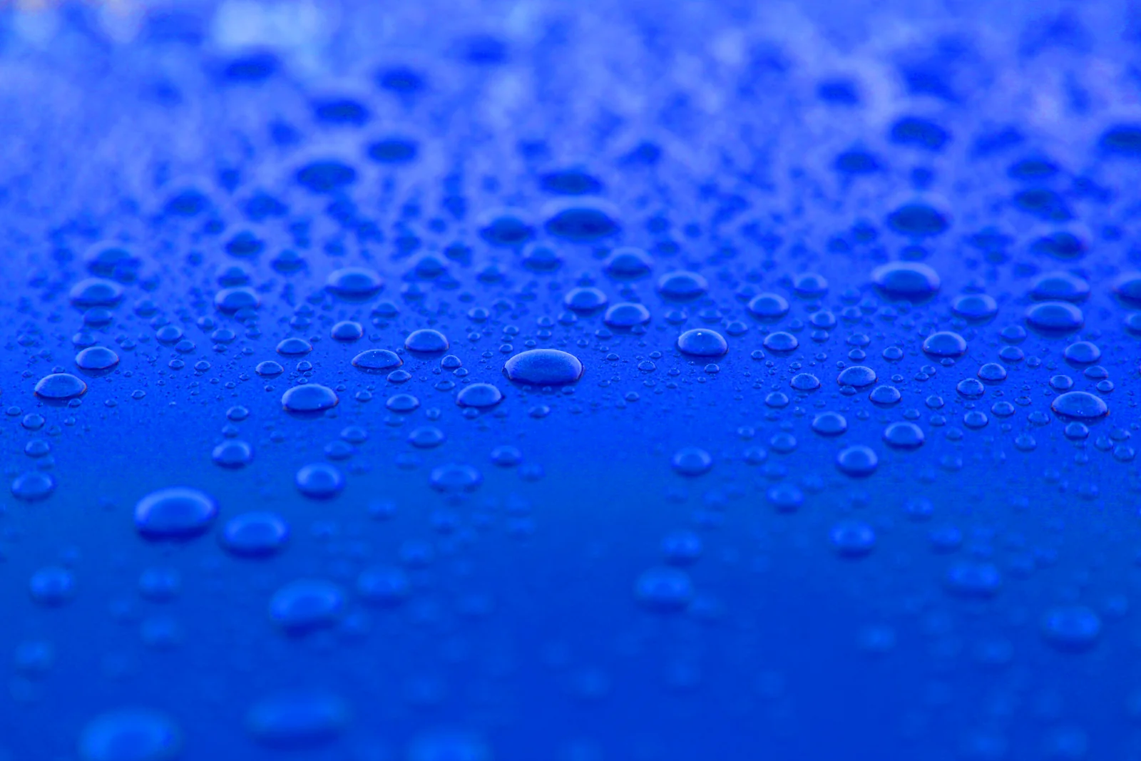 Blue Water Droplets