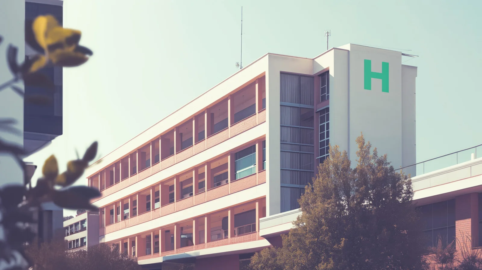 Modern Hospital Building